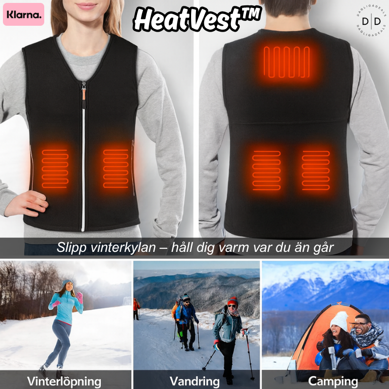HeatVest™ | Slipp vinterkylan – håll dig varm var du än går
