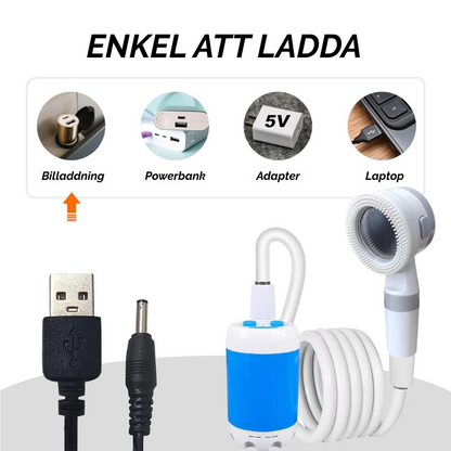 HydroGo™ | Portabelt vattentryck för rengöring, dusch och mycket mer!