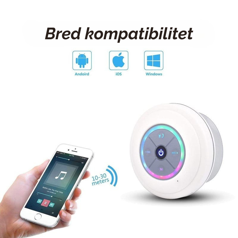 Hydrobeat™ | Njut av musik och ljus överallt, regn eller solsken!