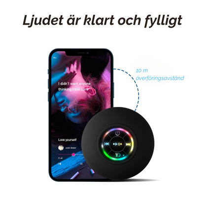 Hydrobeat™ | Njut av musik och ljus överallt, regn eller solsken!