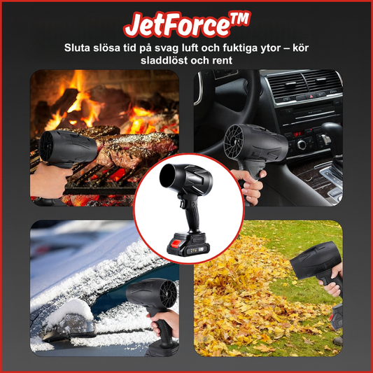 JetForce™ | Sluta slösa tid på svag luft och fuktiga ytor – kör sladdlöst och rent