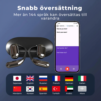 SmartBuds™ | Den smarta AI-översättaren som får plats i örat