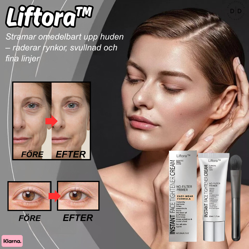 Liftora™ | Stramar omedelbart upp huden – raderar rynkor, svullnad och fina linjer