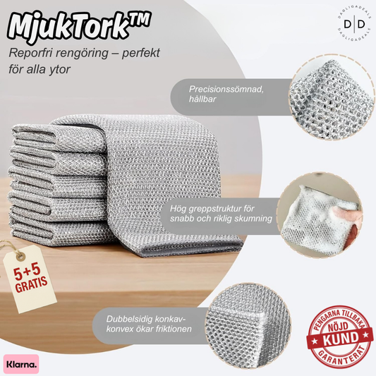 MjukTork™ | Reporfri rengöring – perfekt för alla ytor