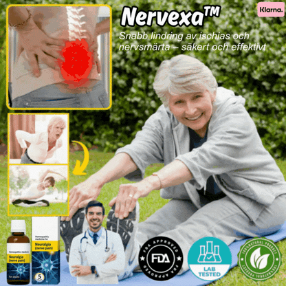 Nervexa™ | Snabb lindring av ischias och nervsmärta – säkert och effektivt