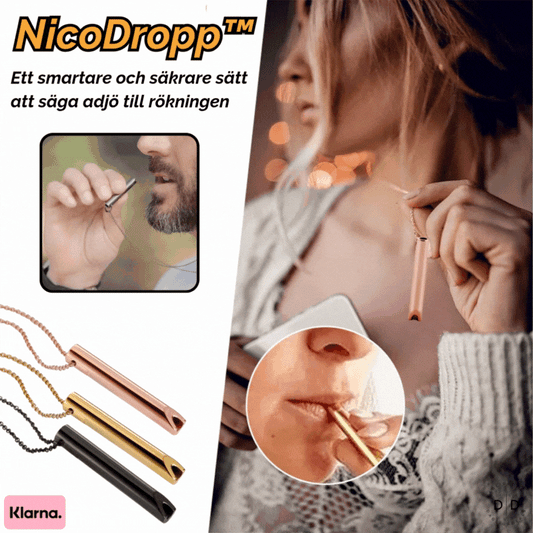 NicoDropp™ | Ett smartare och säkrare sätt att säga adjö till rökningen