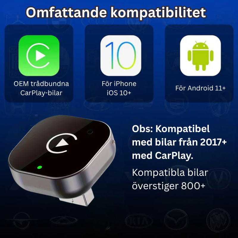 QuickSync™ | Inga fler sladdar, ansluten till din bil på några sekunder