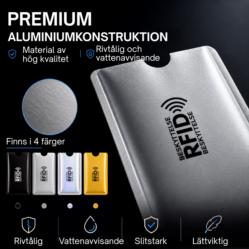 SlimShield™ | RFID-kortfodralet skyddar dina kort mot trådlös stöld.
