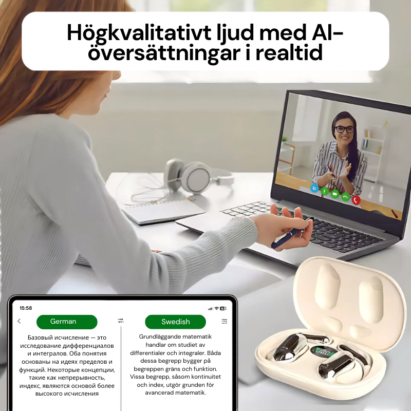 SmartBuds™ | Den smarta AI-översättaren som får plats i örat