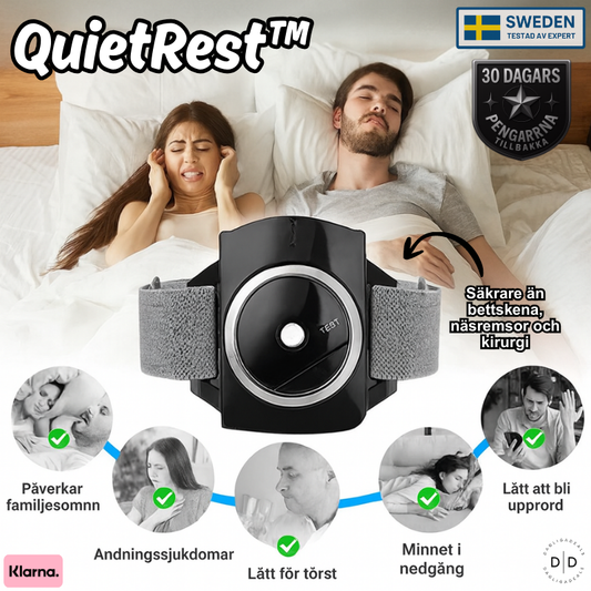 QuietRest™ | Förbättra luftflödet, minska snarkning – vakna helt utvilad