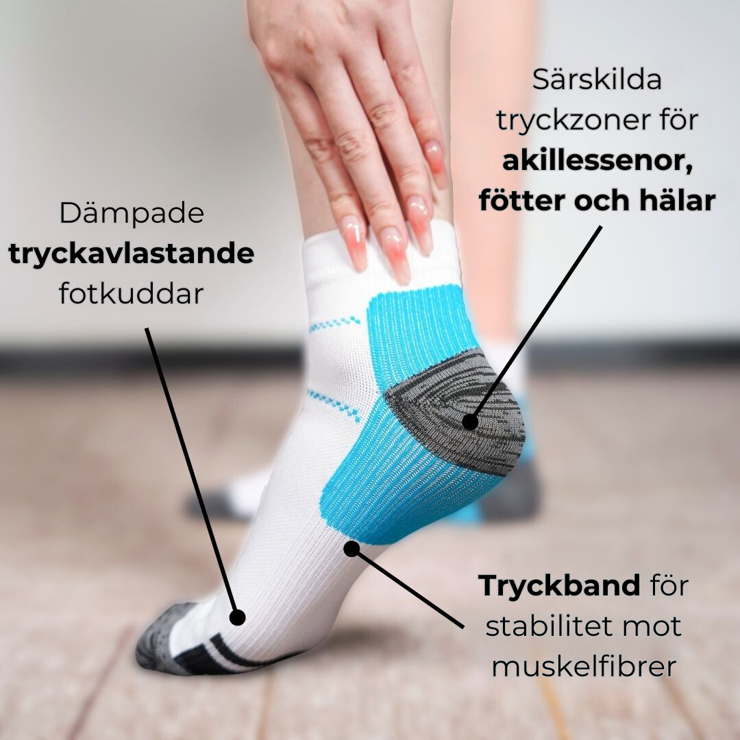 StøtteSok™ | Gå säkert utan att belasta fötterna
