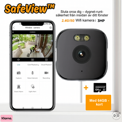 SafeView™ | Sluta oroa dig – dygnet-runt-säkerhet från insidan av ditt fönster