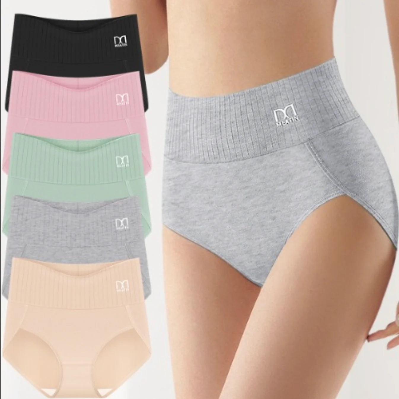 ShapeLuxe™ - 6-pack Andas & Bekväma Höga Midjetrosor med Magstöd