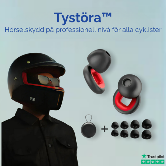 Tystöra™ | Hörselskydd på professionell nivå för alla cyklister