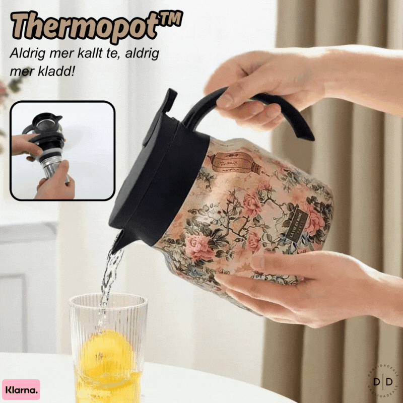 Thermopot™ | Aldrig mer kallt te, aldrig mer kladd!