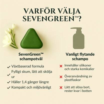 SevenGreen™ | Schampot som låter din hårbotten andas igen
