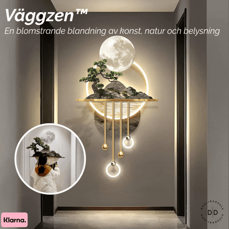 Väggzen™ | En blomstrande blandning av konst, natur och belysning