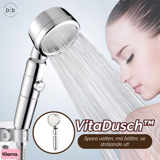 VitaDusch™ | Spara vatten, må bättre, se strålande ut!