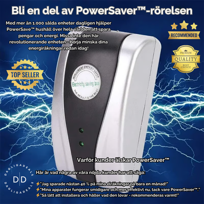 PowerSaver™| Energibesparande anordning för hushållet