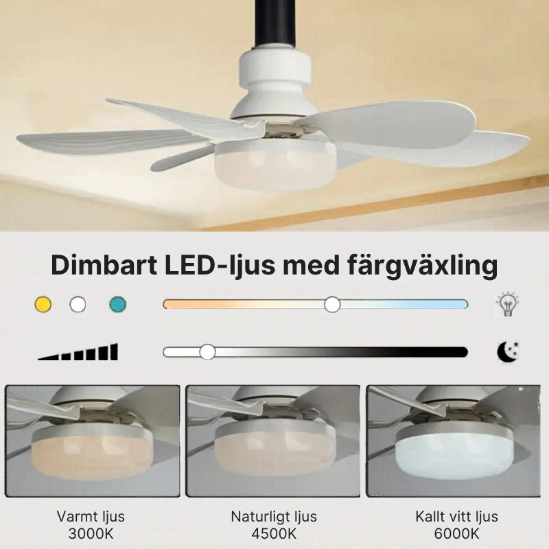 GlowFanPro™ | Det smartaste sättet att kyla ner vilket rum som helst – utan att förstöra väggarna