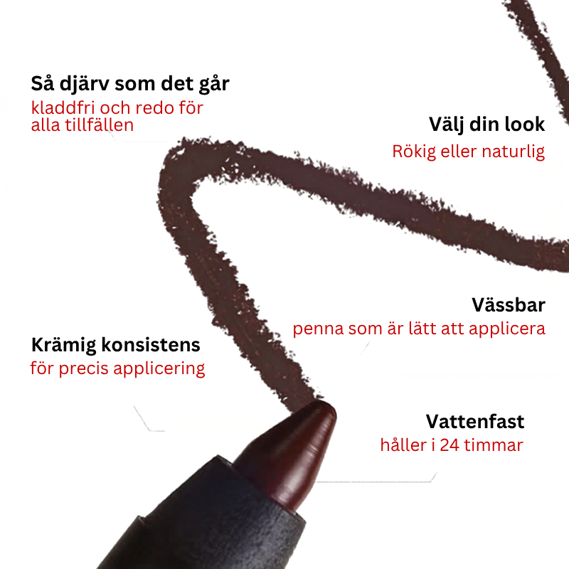 Noir™ | Sluta fixa din eyeliner. Applicera en gång. Perfekt hela dagen. Utan undantag.
