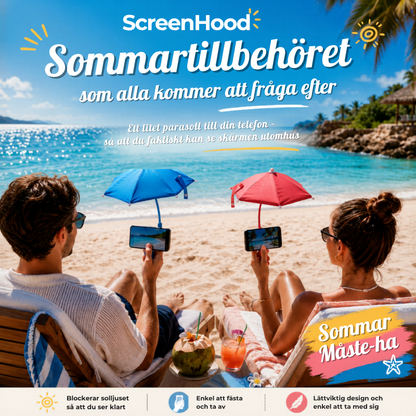 ScreenHood™ | Sluta skärma av din telefon med handen som om det vore 2005.